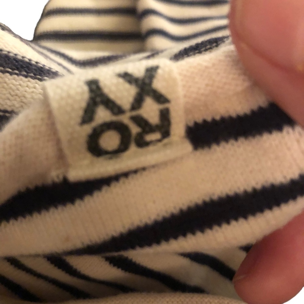 Roxy Blue & White Striped Hoodie size X-Large - Picture 10 of 12